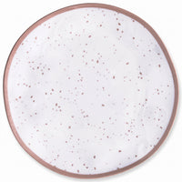 Rose Gold Trim Melamine Appetizer Plate - 6.25"