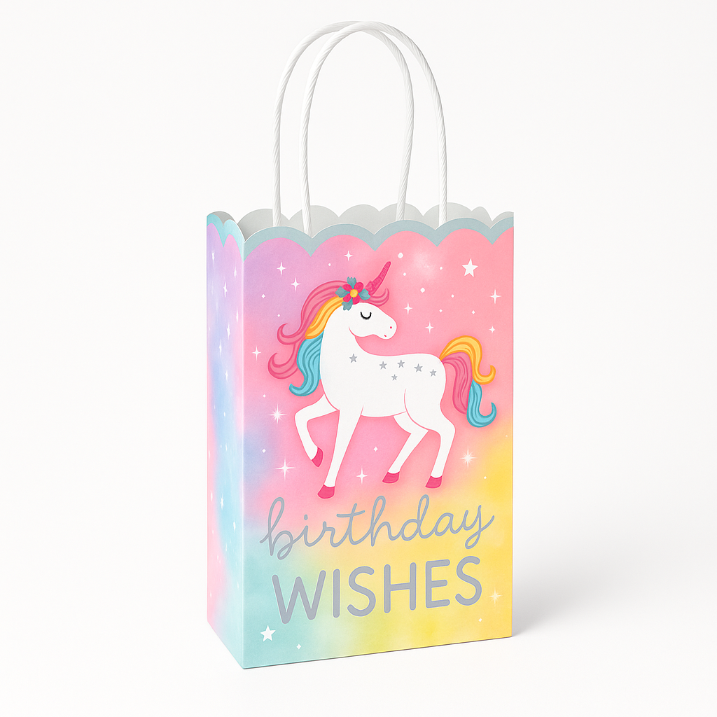 Enchanted Unicorn Birthday Gift Bag