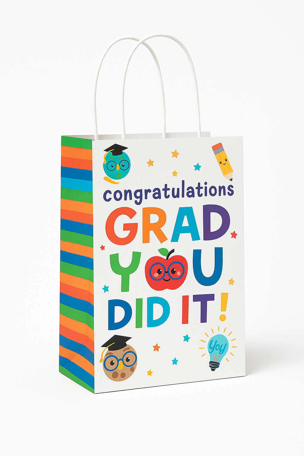 Congrats Grad Fun Kraft Gift Bag