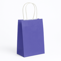 Vibrant New Purple Kraft Gift Bag
