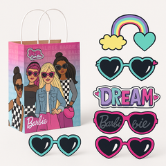 Barbie Dream Together Create Your Own Kraft Gift Bags, 8-Pack