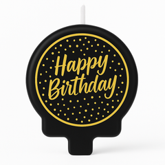 Confetti Wishes Happy Birthday Molded Candle