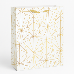X-Large Gold Geometric Gift Bag