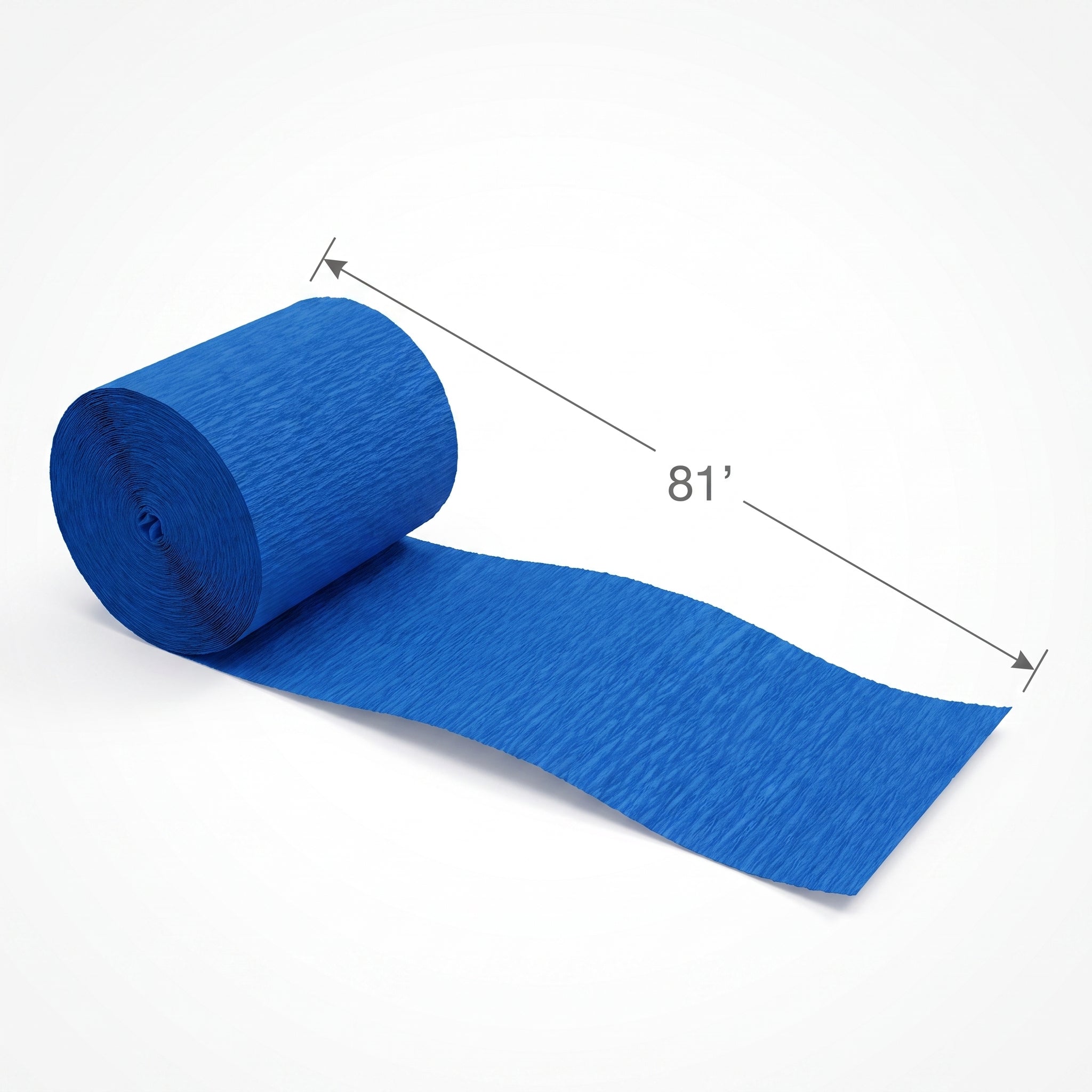 Royal Blue Crepe Streamers - 81ft