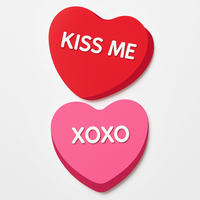 Valentine's Day Heart-Shaped Photo Prop Kit