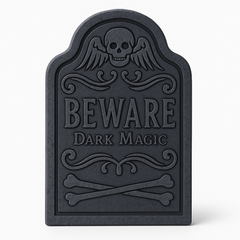 "Beware Dark Magic" Small Tombstone Decoration