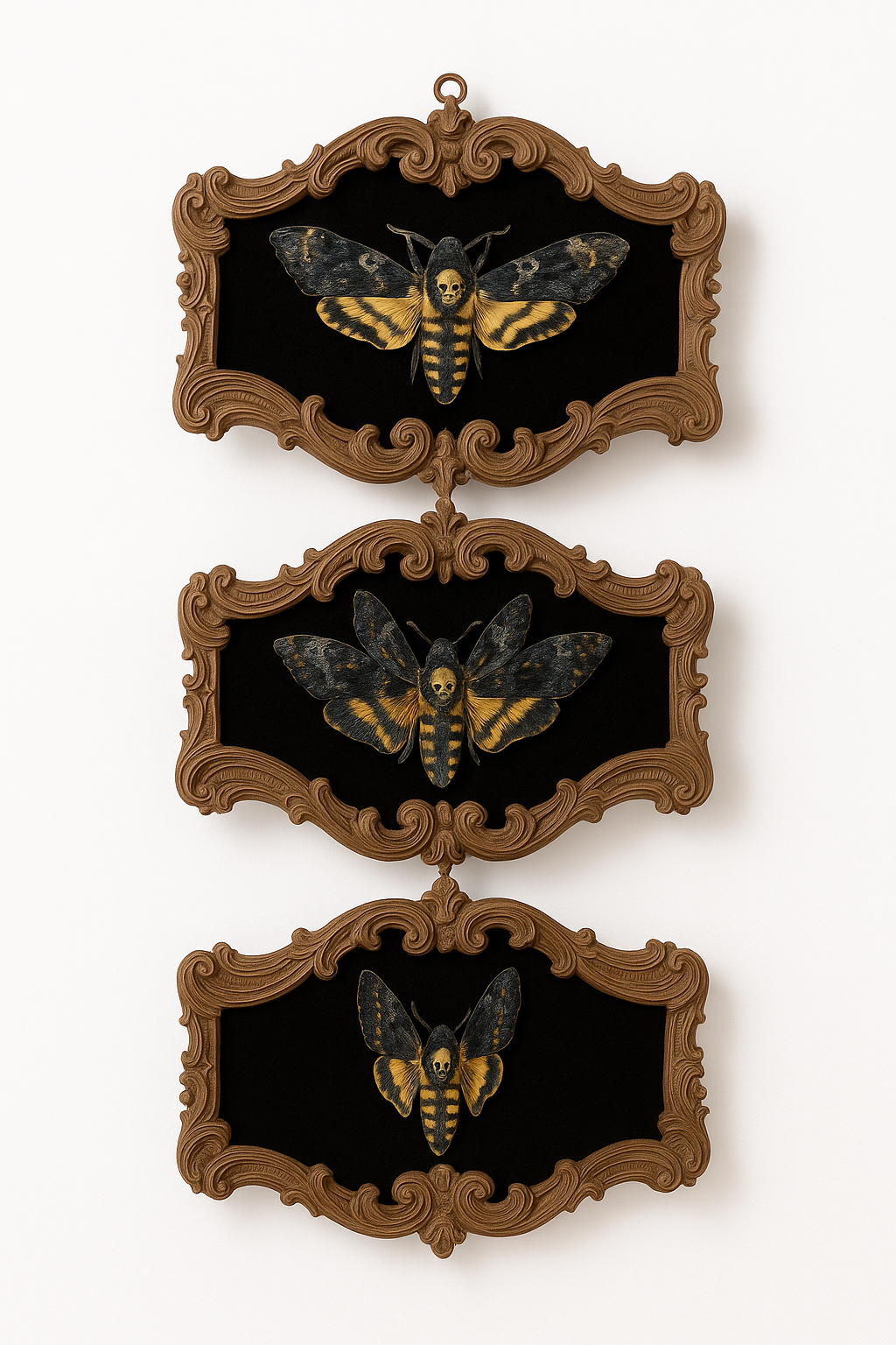 Dark Academia Moth Hanging Lenticular Halloween Decoration