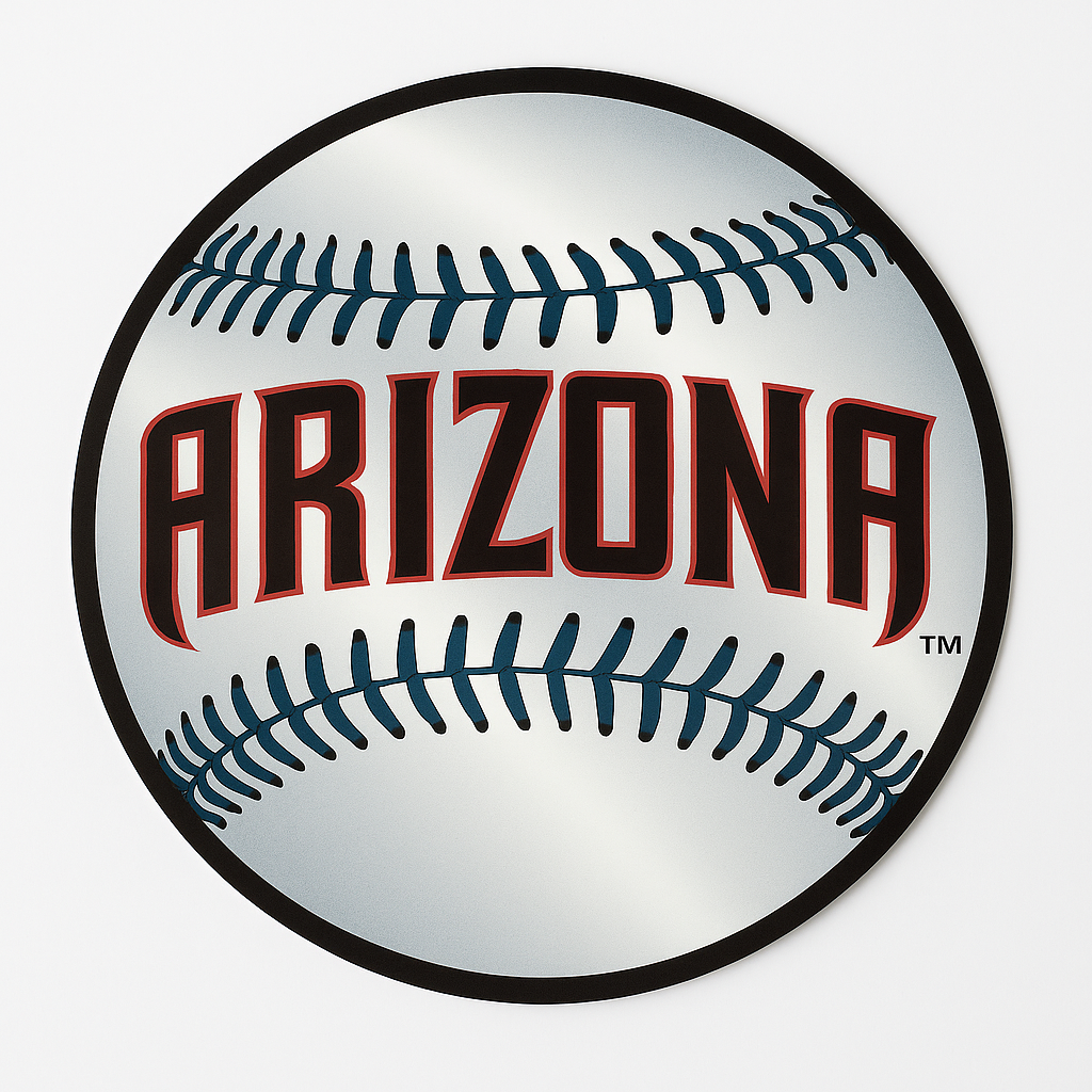 Arizona Diamondbacks 12" Baseball Cutout
