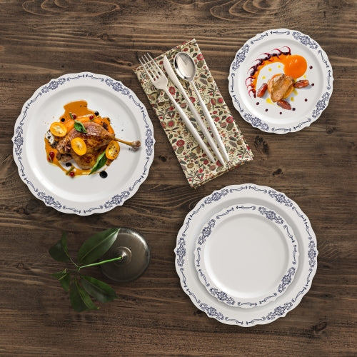 White/Navy Victorian Combo Set | 160 10 In. + 160 7.5 In.