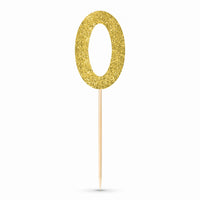 Glitter Gold Number 0 Picks, 7.5-Inch, 4-Pack