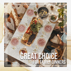 Pink/Gold Petal Plates - Combo Pack 120/120