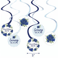 Baby in Bloom Spiral Hanging Decorations