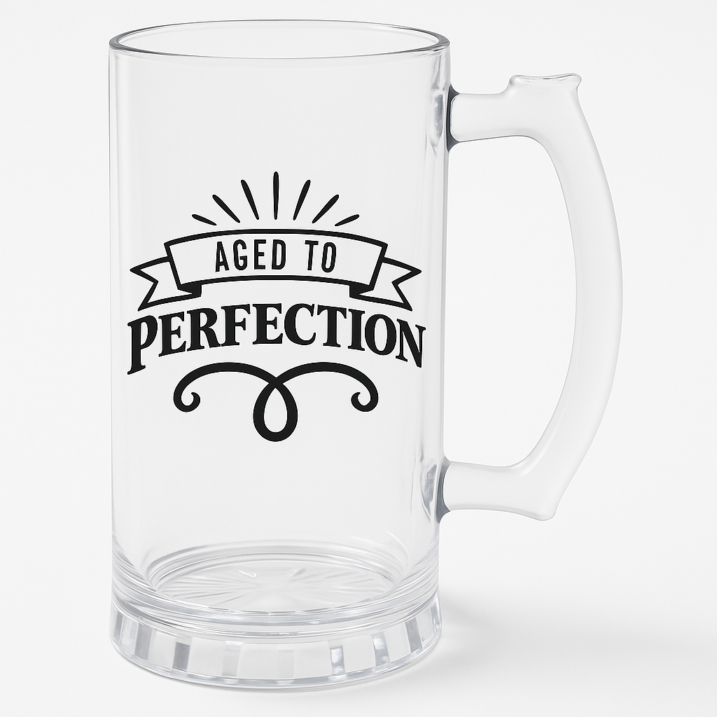 Better with Age "Aged to Perfection" Birthday Tankard Mug
