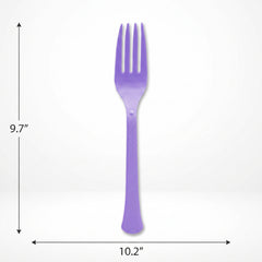 Heavyweight Purple Plastic Forks - 7.5 in.