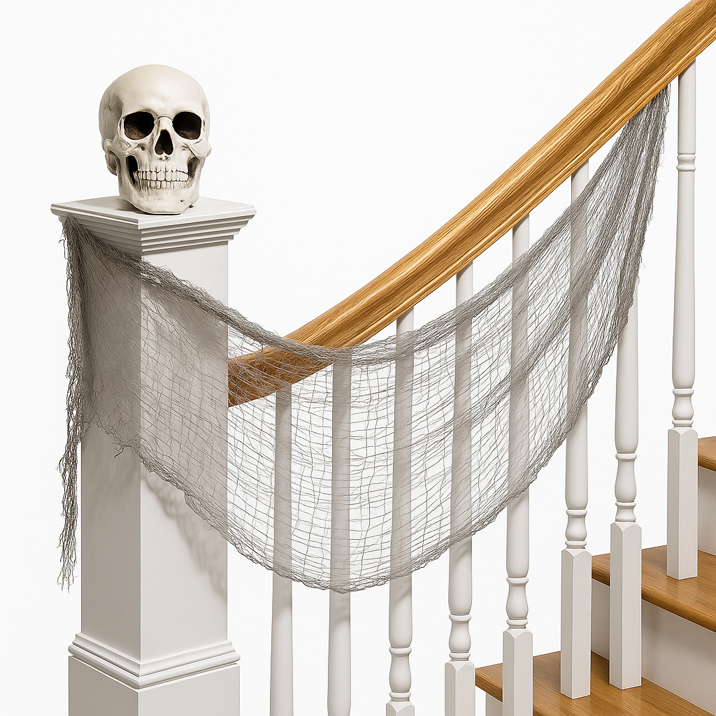 Creepy Gray Tattered Halloween Gauze Cloth Decoration