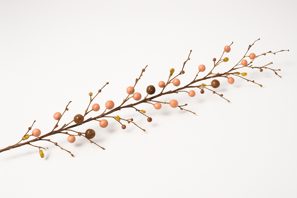 Autumn Harvest Faux Berry and Nut Garland