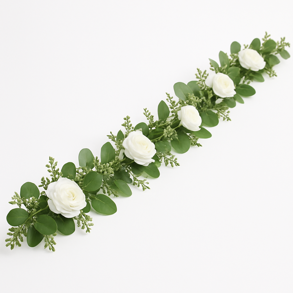 Elegant Faux Floral Garland for Wedding Decor