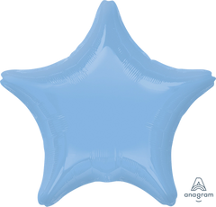 Baby Blue Star Foil Balloon - 19 Inch