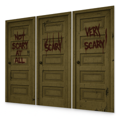 IT Chapter 2 "Scary" Door Scene Setter - 3 Panel Halloween Decoration