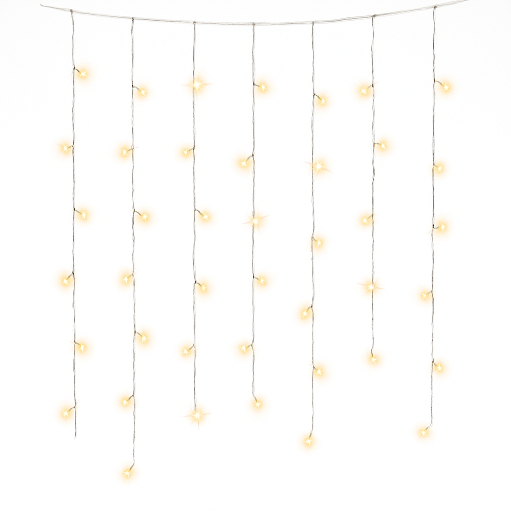 Cascading LED String Light Curtain for Indoor/Outdoor Decor