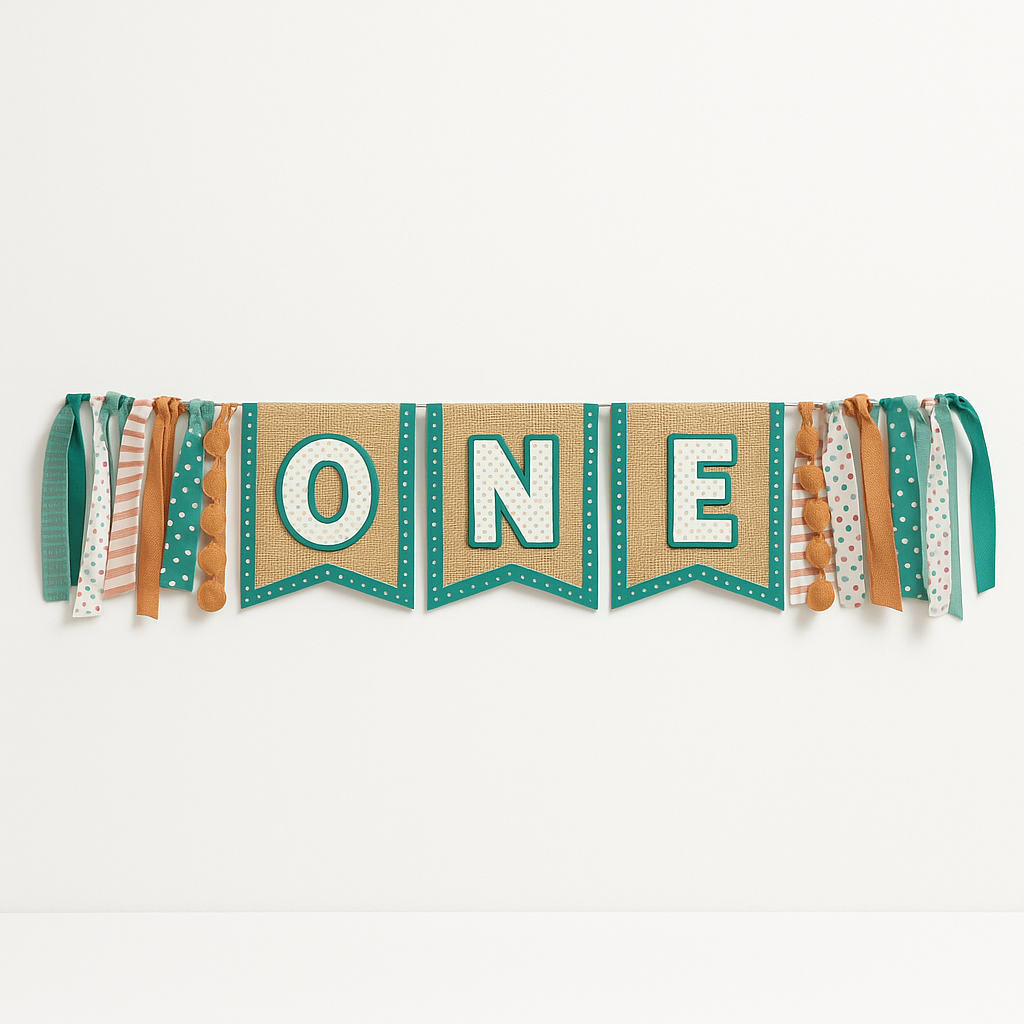 Wilderness First Birthday High Chair Decoration Set