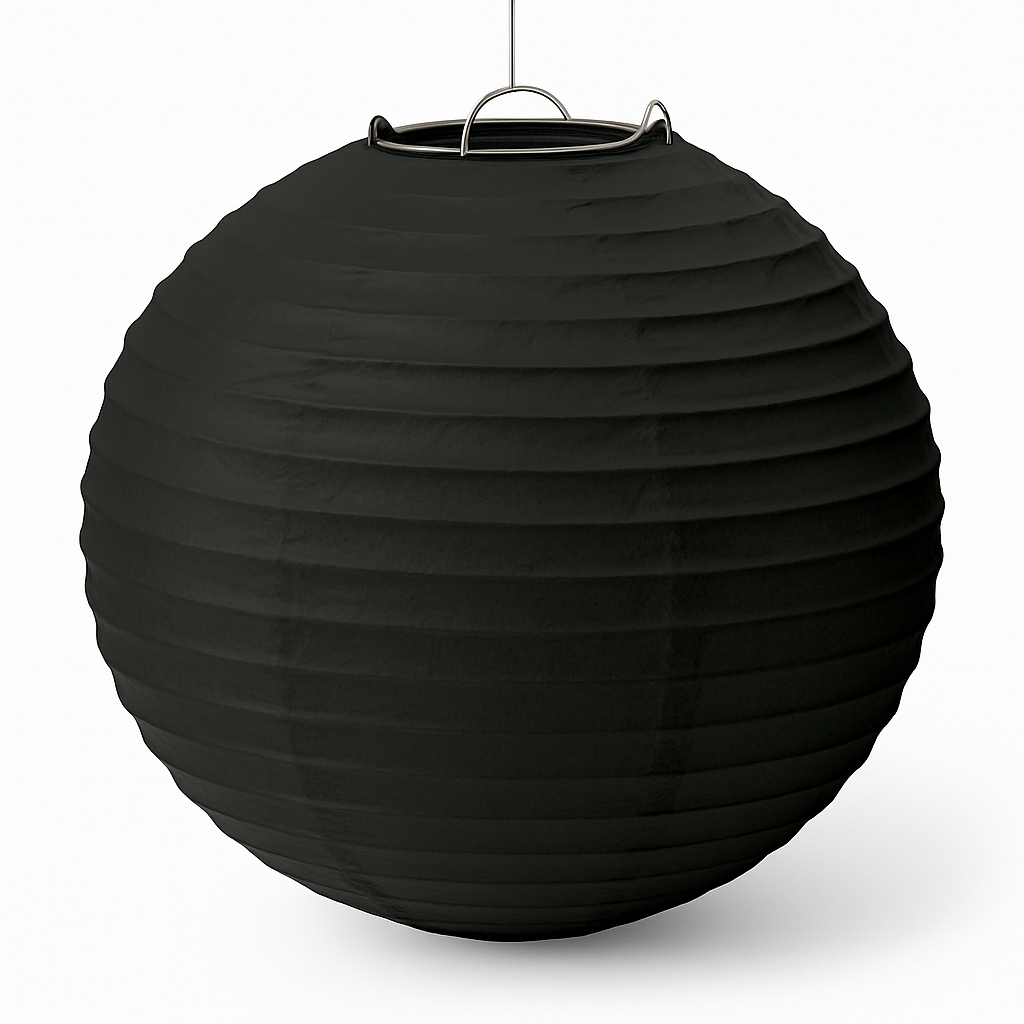 Classic Black Paper Lantern - Versatile Party Décor