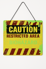 Hanging Biohazard Sign - Halloween Decoration