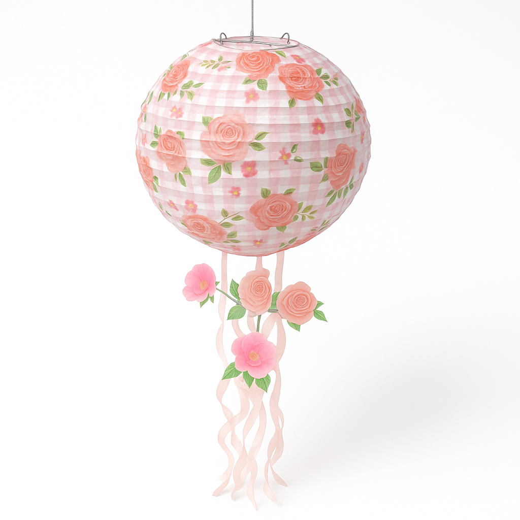 Floral Baby Shower Paper Lanterns, 3-Pack