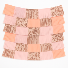 Rose Gold Fringe Backdrop Decoration Kit