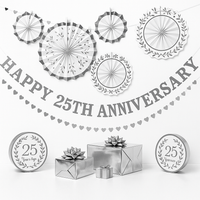 Elegant 25th Anniversary Wedding Decoration Kit