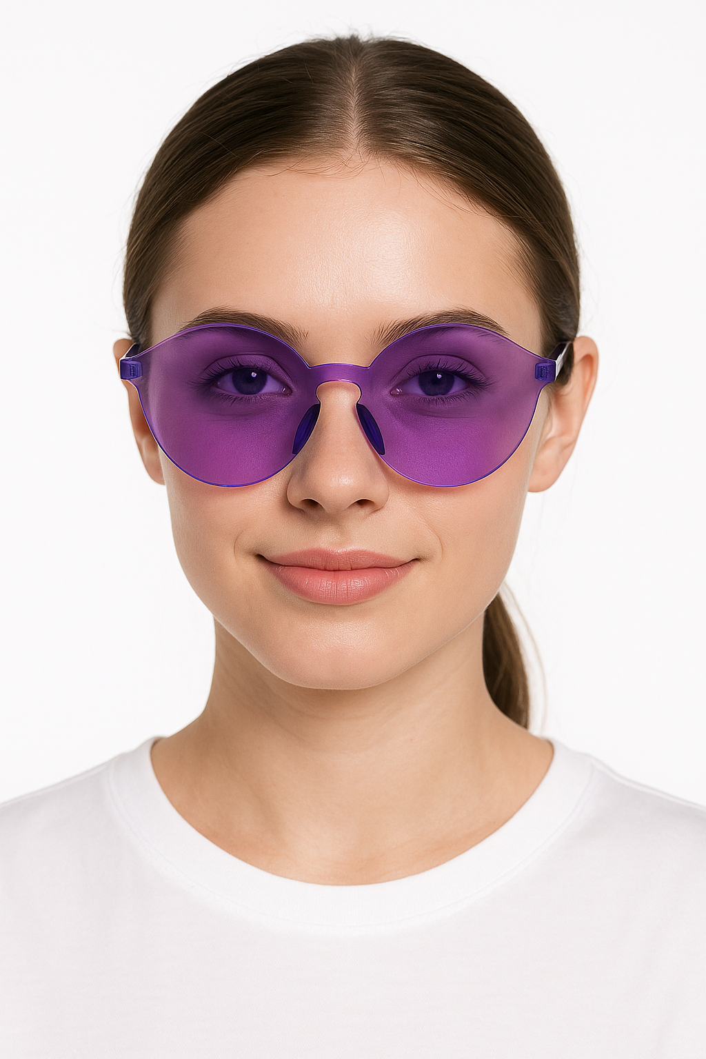 Purple Rimless Party Glasses