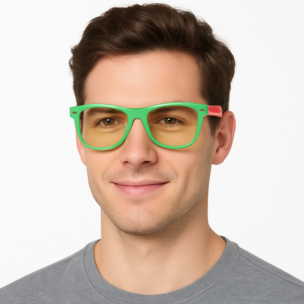 Neon Classic Frame Sunglasses with UV400 Protection