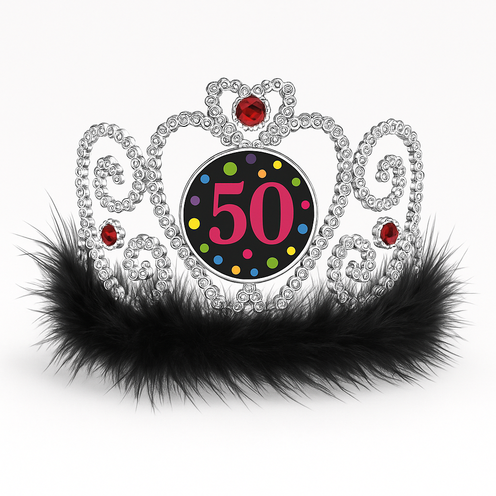 Sparkling Light-Up 50th Birthday Tiara