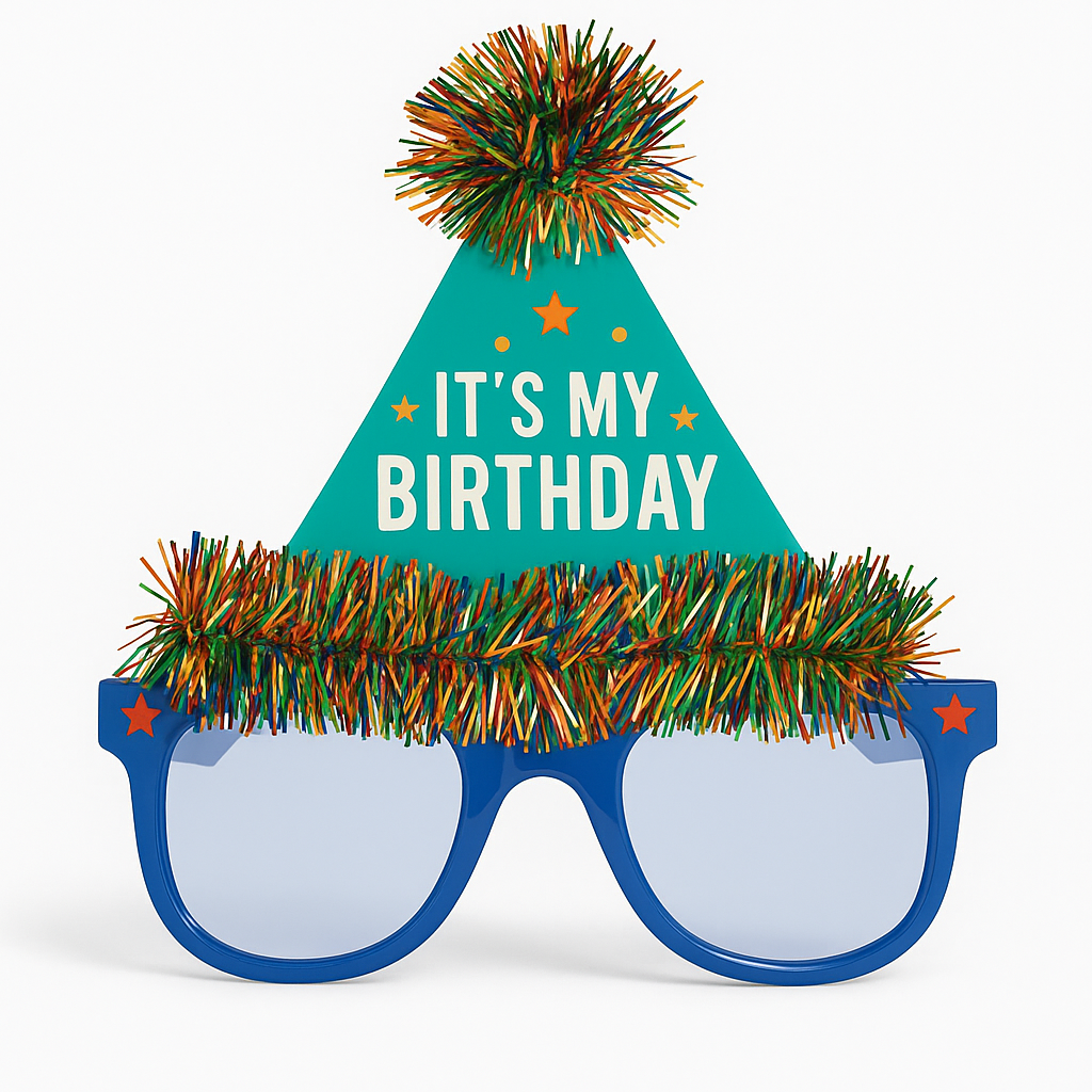 "It's My Birthday" Fun Confetti-Themed UV Shades