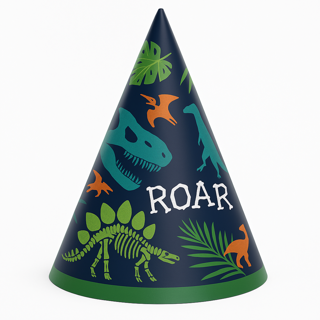 Dino-Mite Roar Birthday Cone Hat