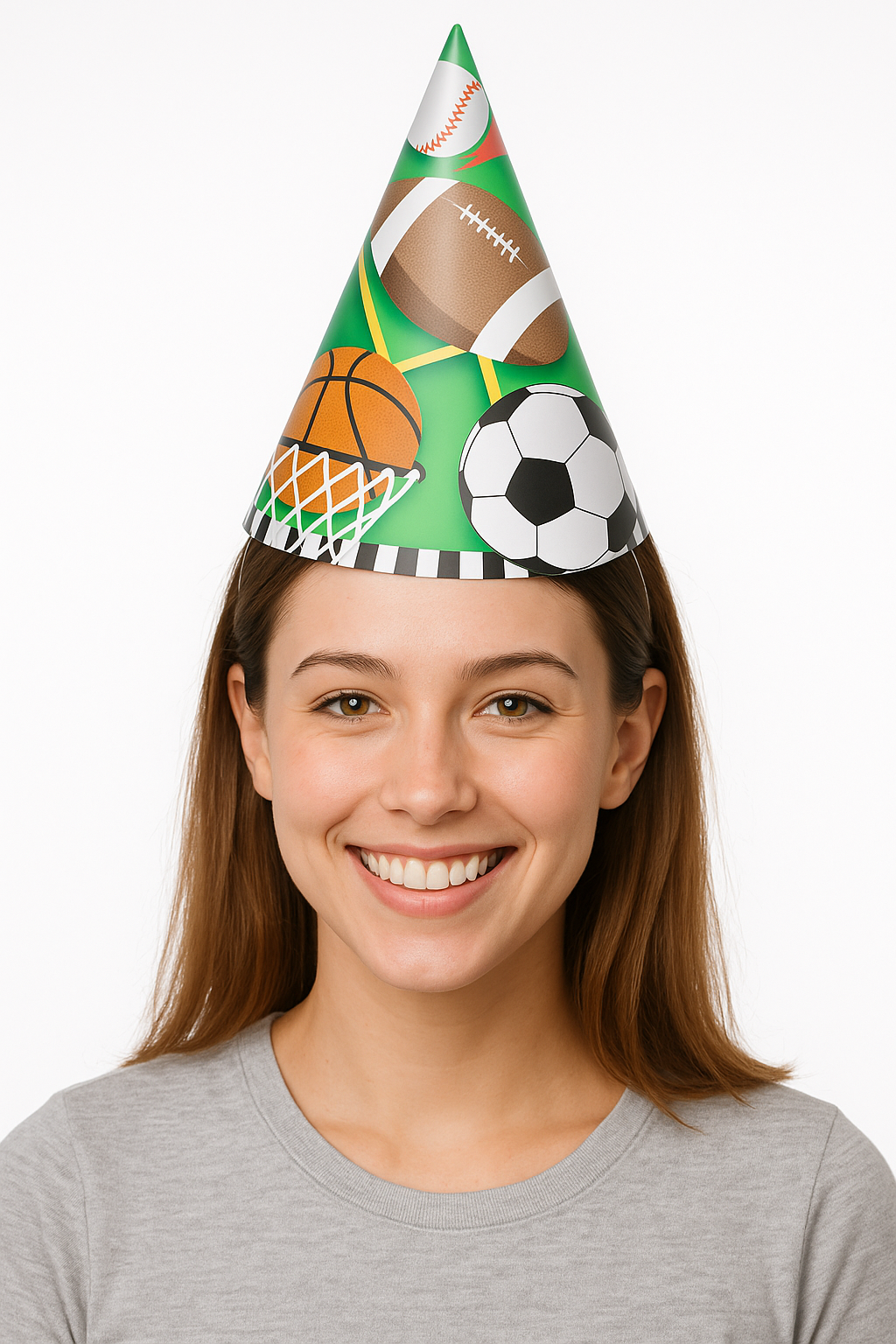 All-Star Sports Cone Party Hat - Pack of 8