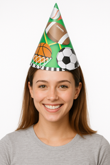 All-Star Sports Cone Party Hat - Pack of 8