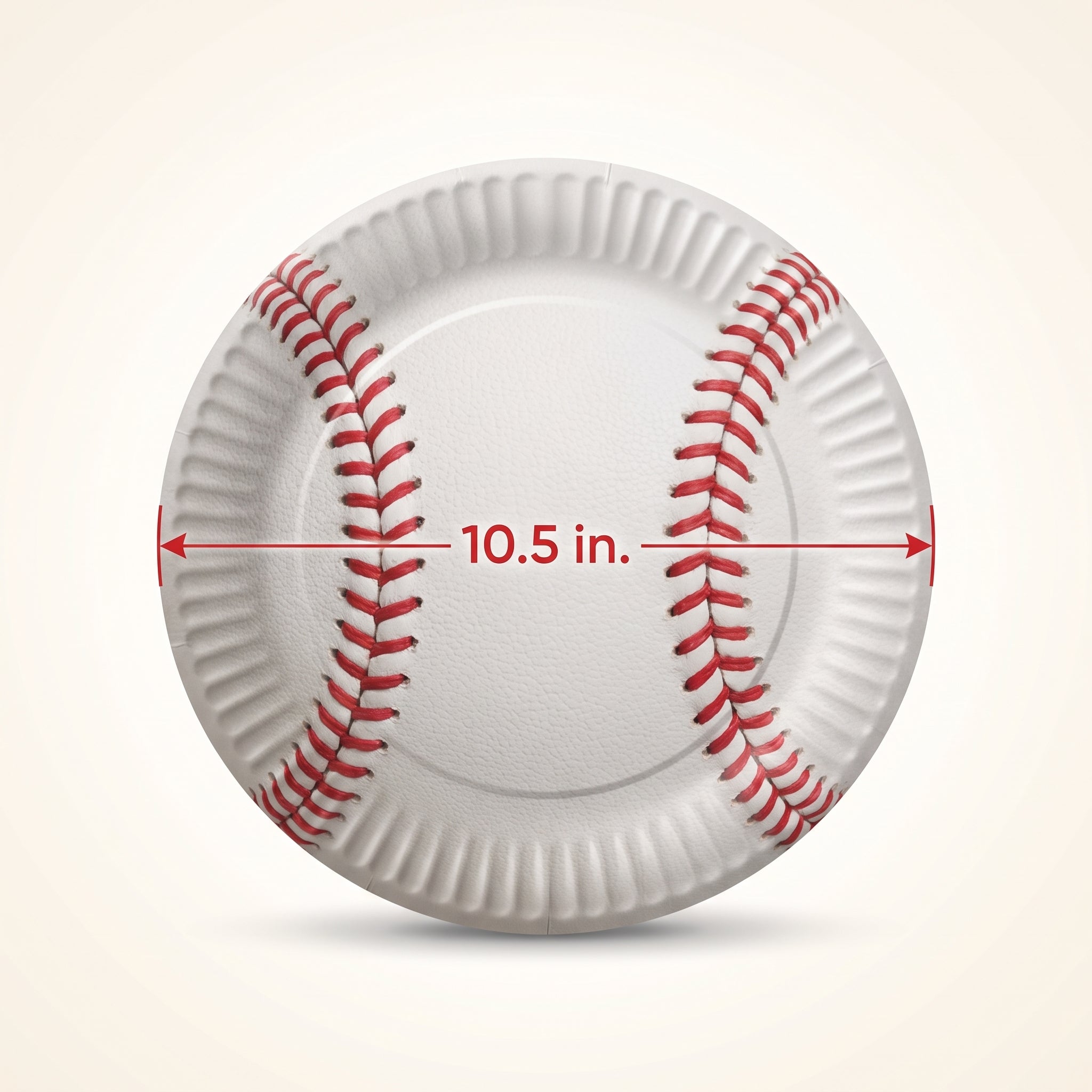 Home Run Baseball Paper Plates - 10.5" Round (20 Ct)
