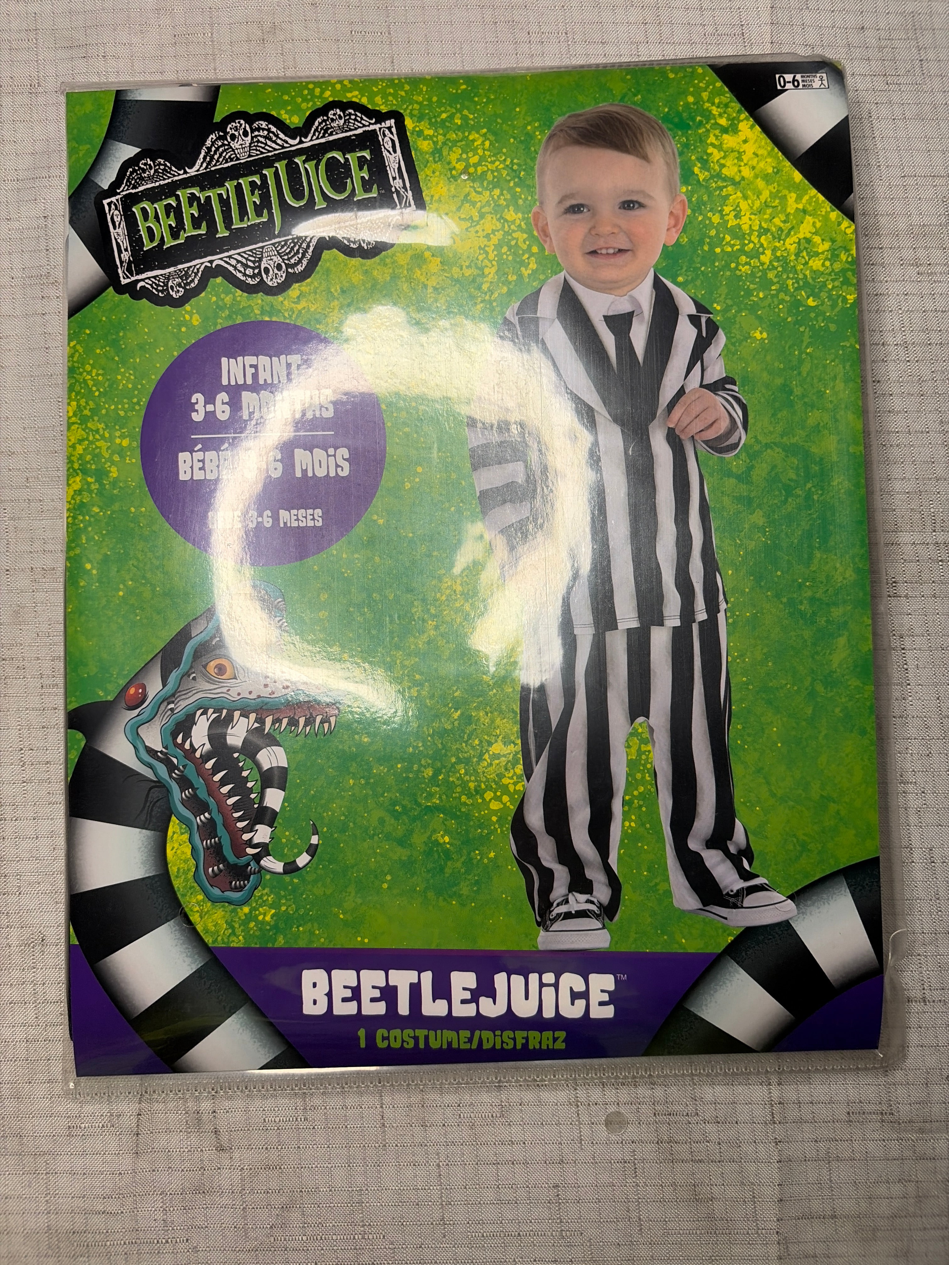 Beetlejuice Halloween Costume - Infant (3-6 Months)
