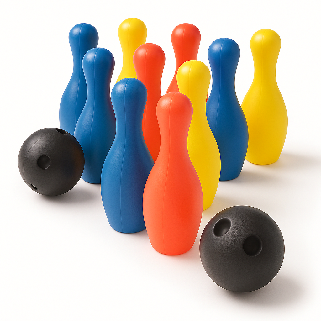Kids' Colorful Bowling Game Set for Outdoor Fun