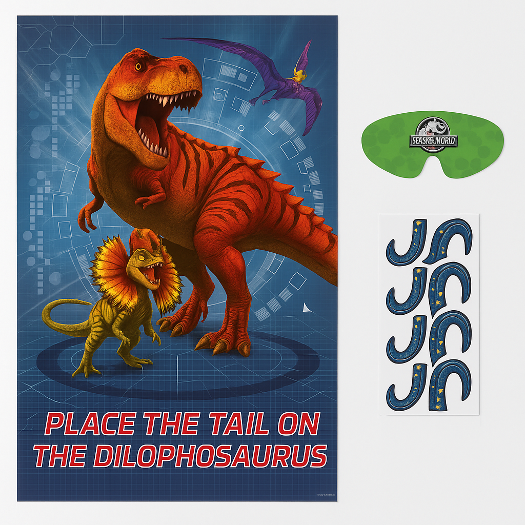 Jurassic World Dinosaur Party Game Set