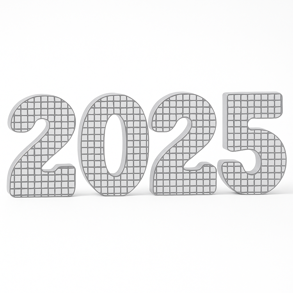 2025 Mirrored Letter Table Centerpiece for New Year's Eve