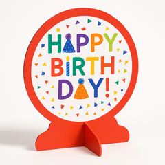 Colorful "Happy Birthday" Table Decoration