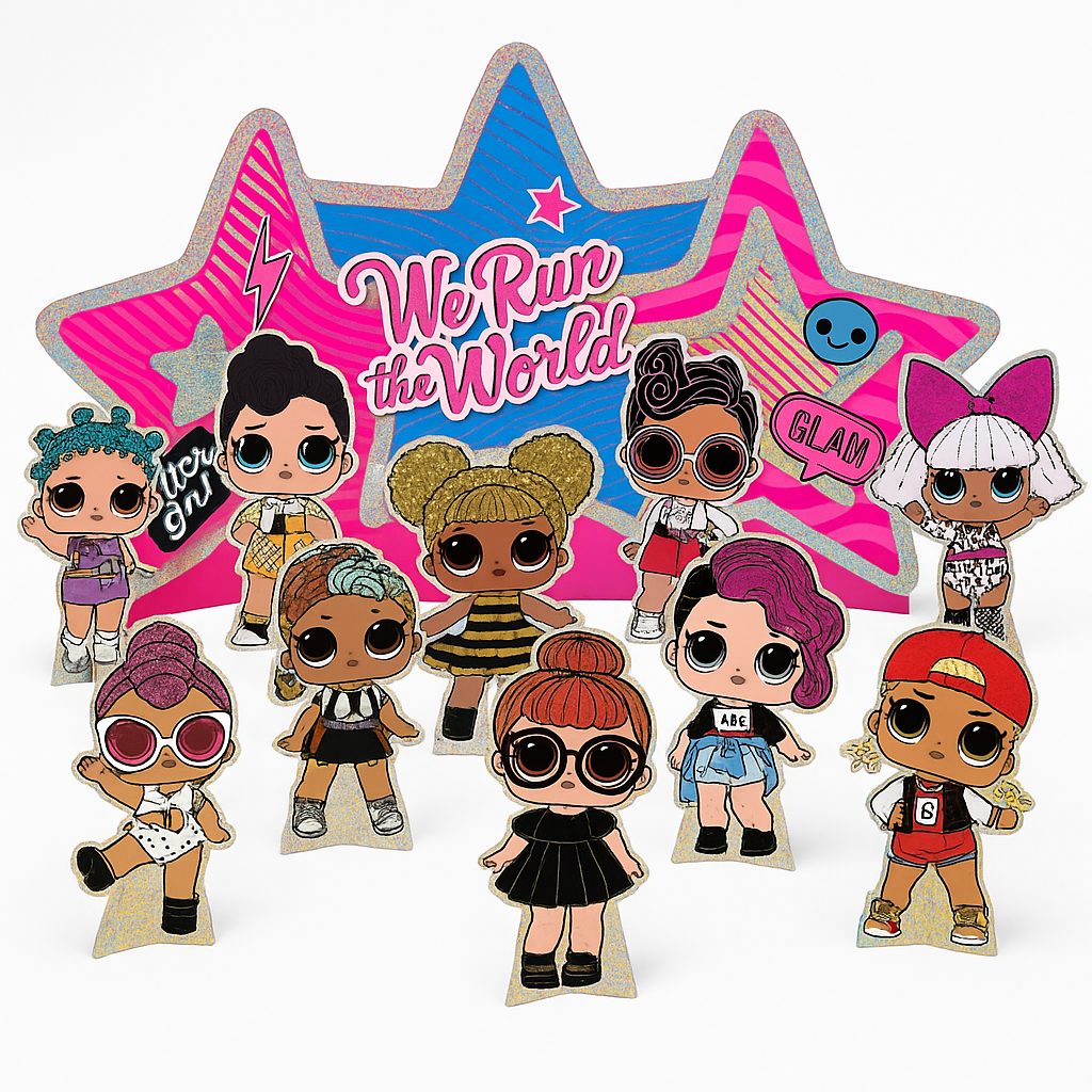 L.O.L. Surprise! "We Run The World" Table Decorating Kit - 11-Piece Birthday Set