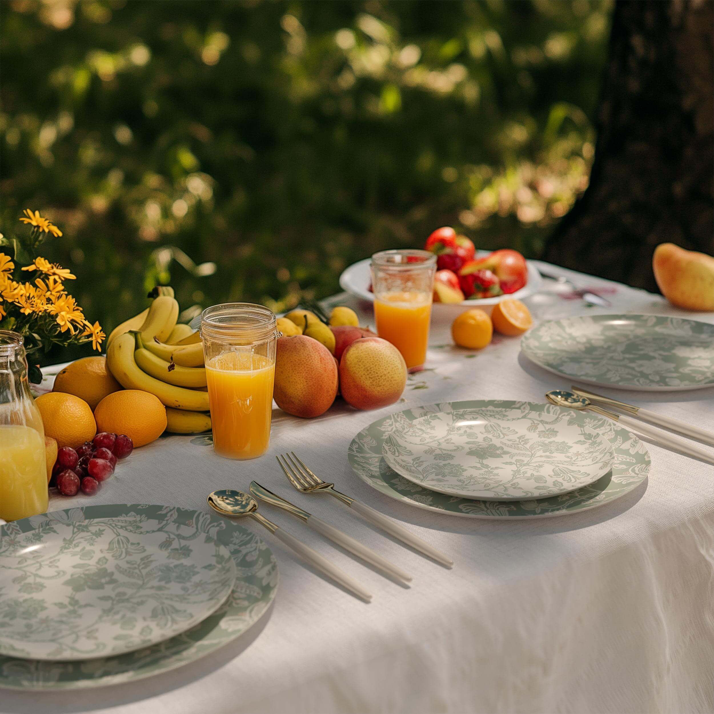 8 In. Earthtrends Gracy Design Paper Plates | 20 Count