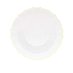 12 Oz. Clear/Gold Petal Bowls | 120 Count