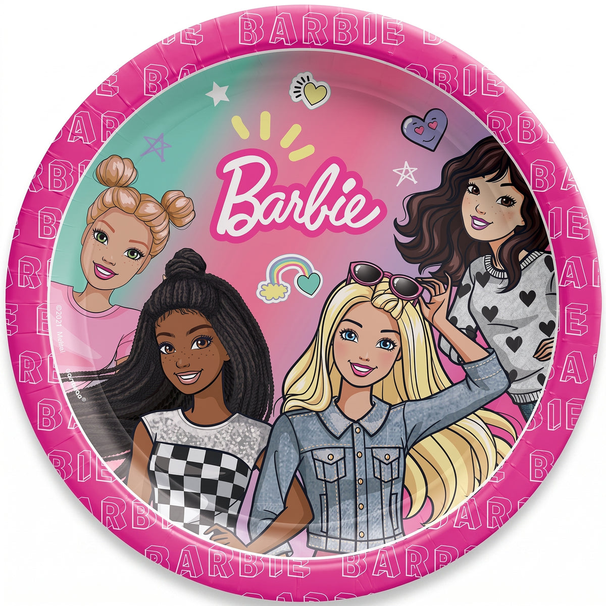 Barbie Dream Party 7" Round Paper Plates - 8 Pack