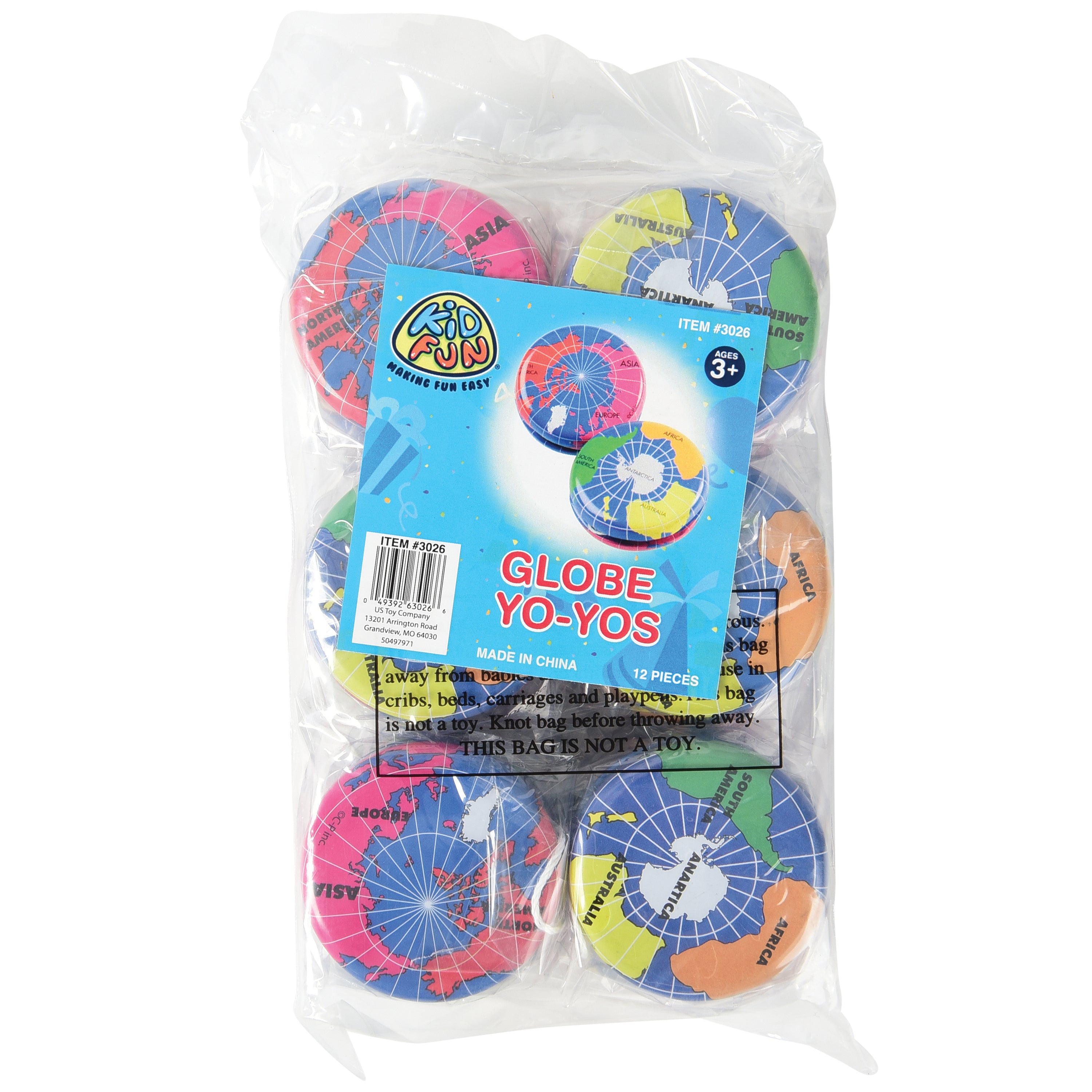 Globe Yo-Yos - 12 Count