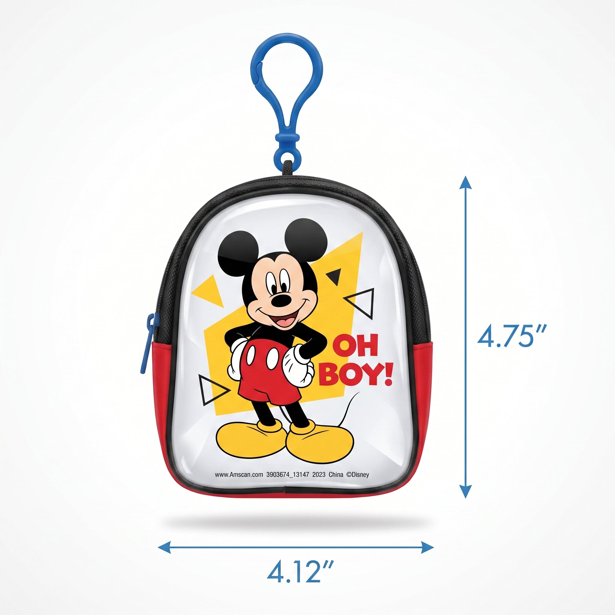 Mickey Mouse Clip-On Mini Backpack Keychain