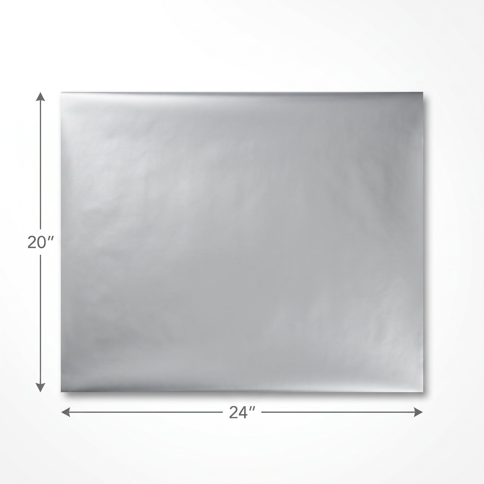 Metallic Silver Gift Wrapping Tissue Paper Pack